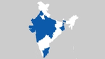 A map of India showing locations of co-funders