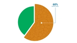 Pie chart showing 60% districts critical