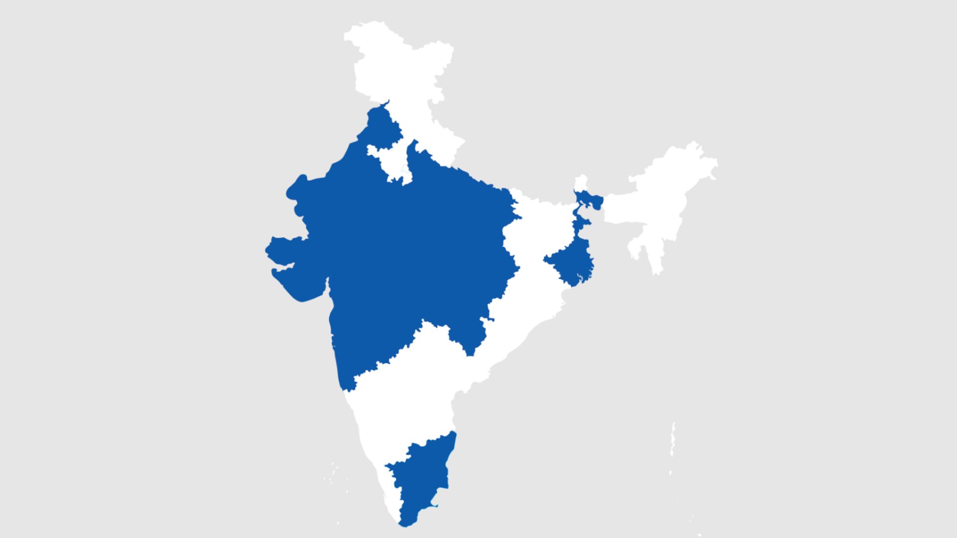 A map of India showing locations of co-funders
