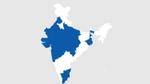 A map of India showing locations of co-funders