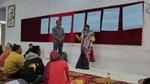 Community members learning basics together
